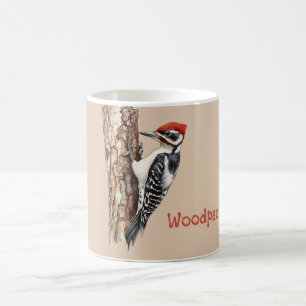 Rotkopf-Specht-Vogel Kaffeetasse