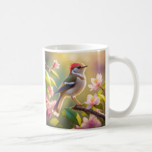 Rotköpfiger Buffbrüstiger Laubsänger Fantasy-Vogel Kaffeetasse