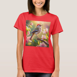 Rotköpfiger Buffbrüstiger Laubsänger Fantasy-Vogel T-Shirt