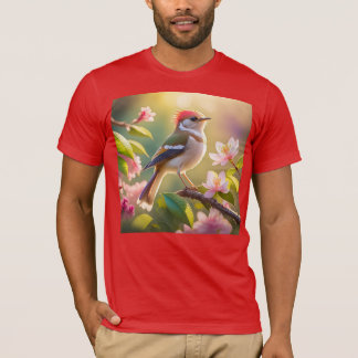 Rotköpfiger Buffbrüstiger Laubsänger Fantasy-Vogel T-Shirt