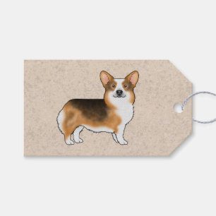 Rotköpfiger Dreifarbiger Pembroke Welsh Corgi Hund Geschenkanhänger