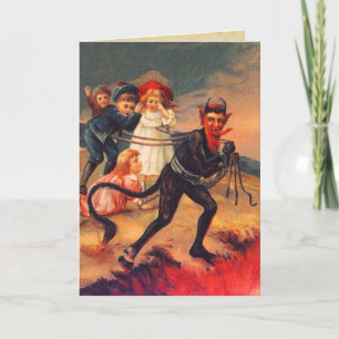 Rotkopfkrause Weihnachtskarten Feiertagskarte