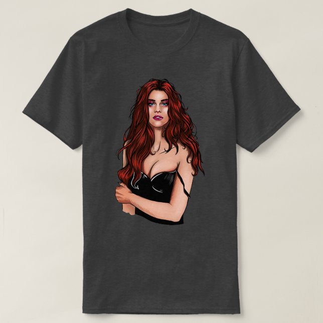 Rotkopfmädchen 1 T-Shirt (Design vorne)