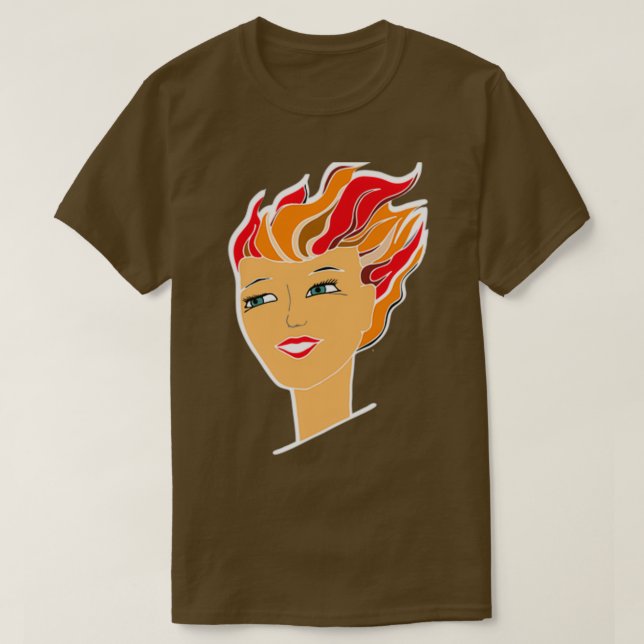 Rotkopfmädchen T-Shirt (Design vorne)