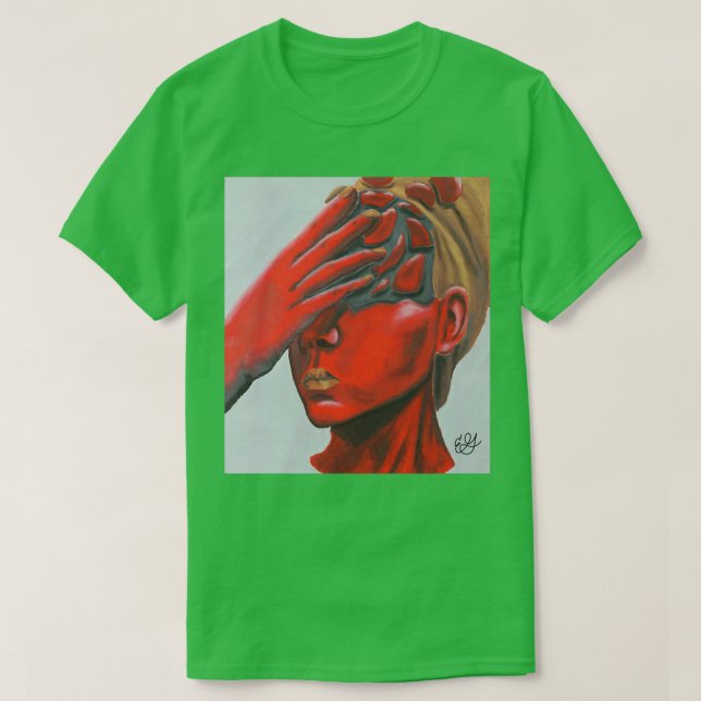 Rotkopfseeöl-Pastellportrait T-Shirt (Design vorne)