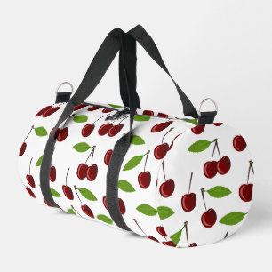 Rotkrebse, Kirschmuster, Blätter, Obst Duffle Bag