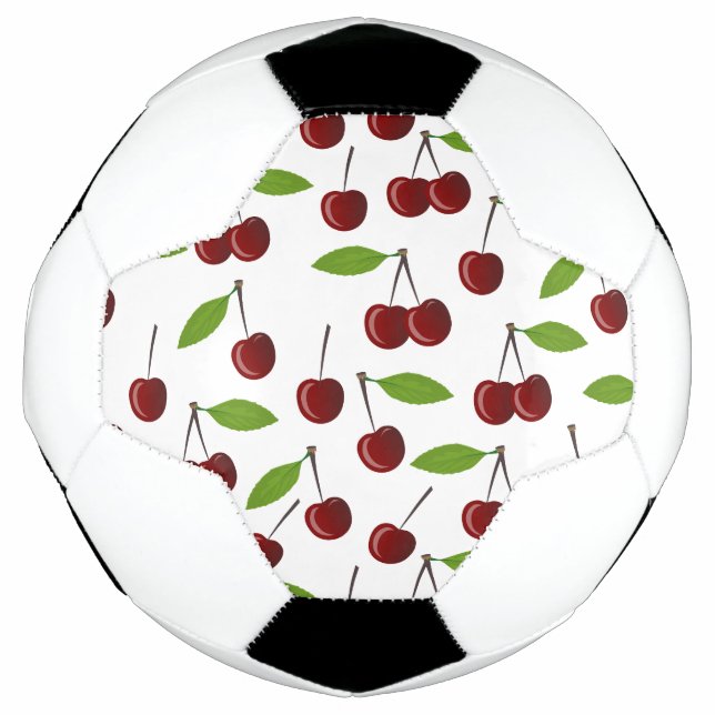 Rotkrebse, Kirschmuster, Blätter, Obst Fußball (Vorderseite)