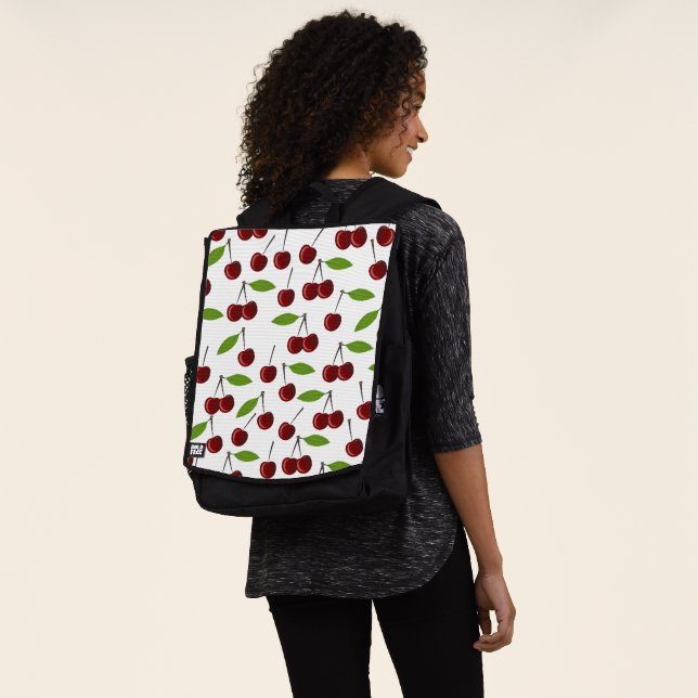 Rotkrebse, Kirschmuster, Blätter, Obst Rucksack (Ausgewaschen)