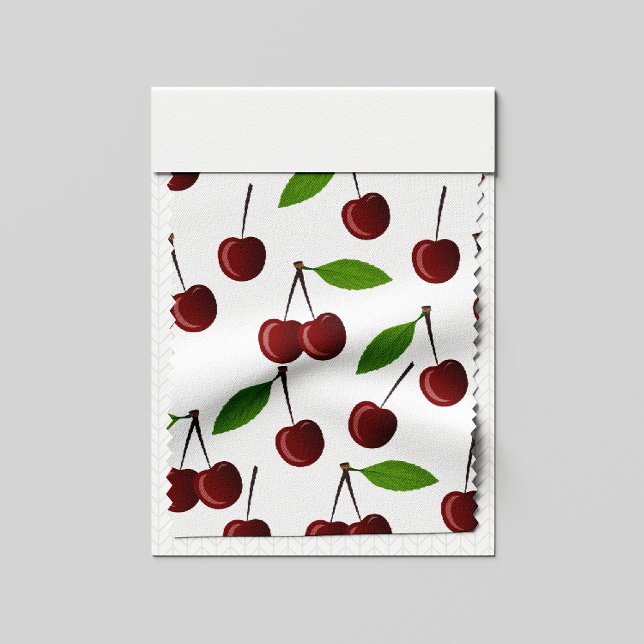 Rotkrebse, Kirschmuster, Blätter, Obst Stoff (Von Creator hochgeladen)