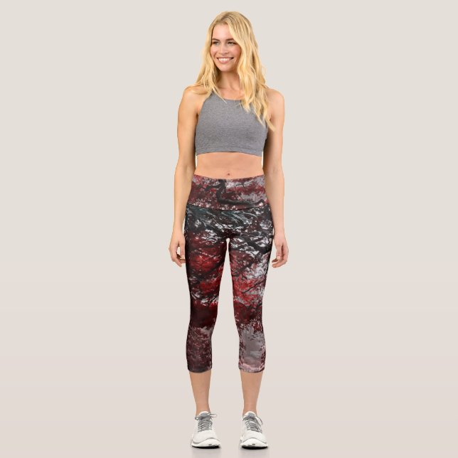 Rotkreuz-Blossom Capri Leggings (Vorderseite)