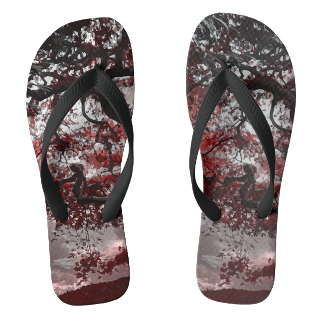 Rotkreuz-Blossom Flip Flops (Fußbett)