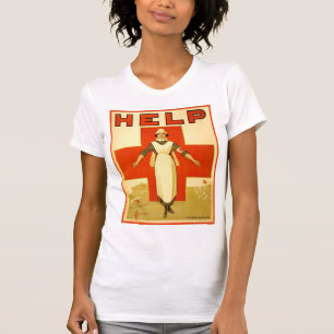 Rotkreuz-Schwester im Ersten Weltkrieg Vintage-Pla T-Shirt