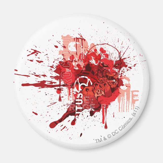 Rotlaterne Corps Collage Magnet (Vorne)