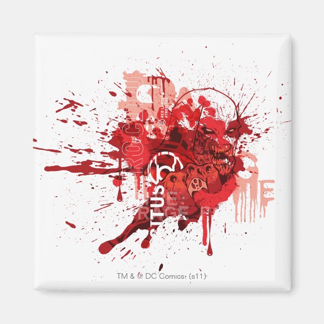 Rotlaterne Corps Collage Magnet (Vorne)