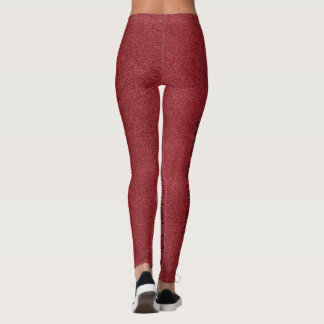 Rotleder Leggings