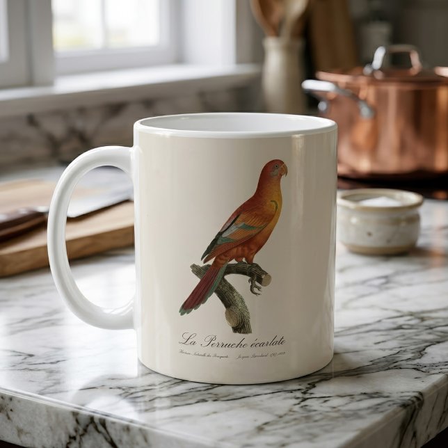 Rotlori oder Eos Bornea, Trichoglossus borneus Kaffeetasse (Red Lory or Eos Bornea, Trichoglossus borneus. Coffee Mug)