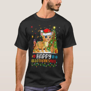 Rotluchs Tier Glücklicher Rotluchs Hellothanksma T-Shirt