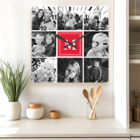 Rotmonogramm-Familienfoto