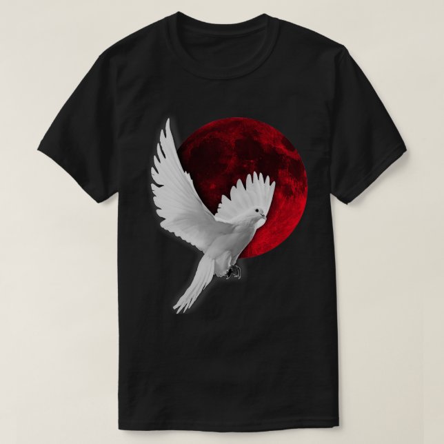 Rotmoon-Taube 1 T-Shirt (Design vorne)