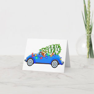 Rotnase-Rentierkarte Feiertagskarte