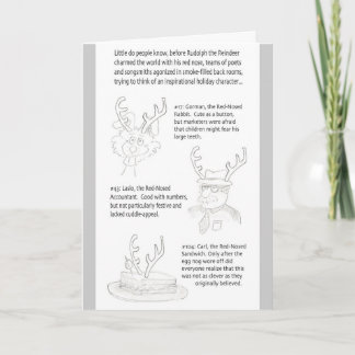 rotnasiger Feiertag Feiertagskarte