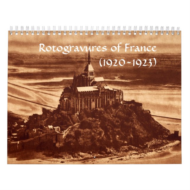 Rotogravures France Sepia Paris 1920s Historical Kalender (Titelbild)