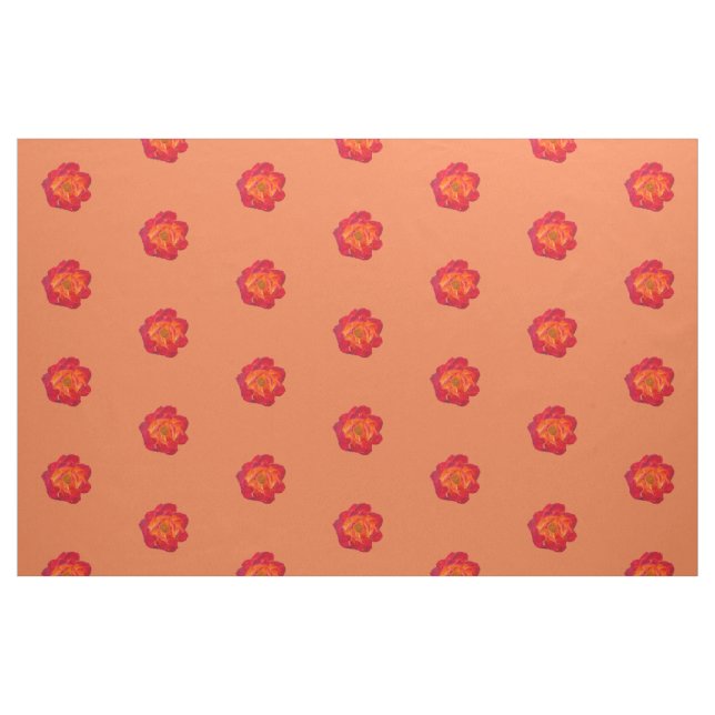 Rotorange Rose Stoff (Fat Quarter (45,7 x 55,9 cm))