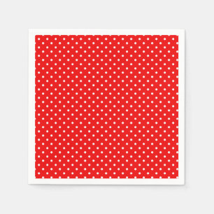 Rotpolka-Punktfavorit Serviette