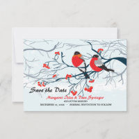 Rotschnabel-Vögel Save the Date