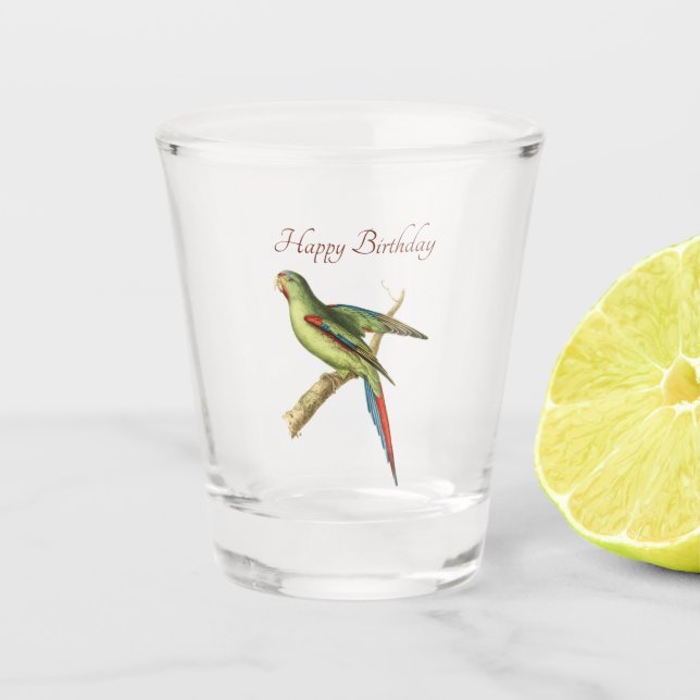 Rotschultergläser Schnapsglas (Vorderseite)
