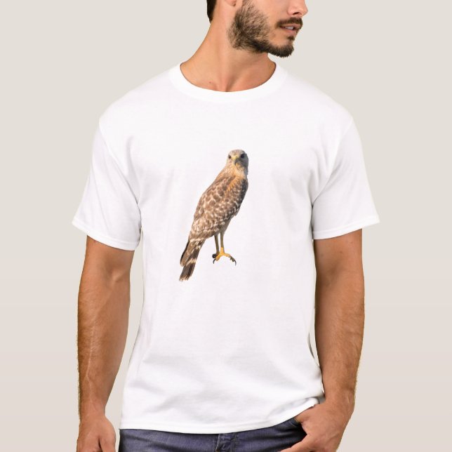 Rotschulterhahn - Greifvogel T-Shirt (Vorderseite)