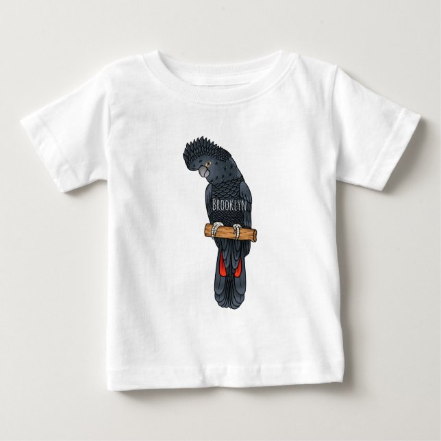 Rotschwanz-Cartoon Baby T-shirt (Vorderseite)