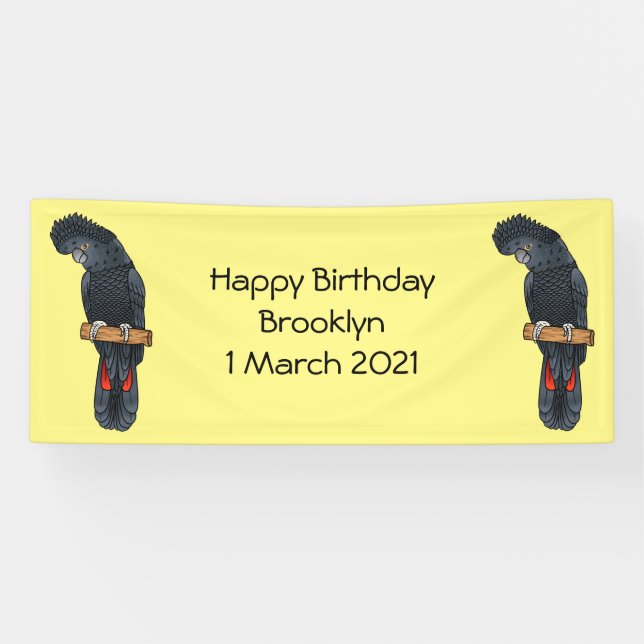 Rotschwanz-Cartoon Banner (Horizontal)