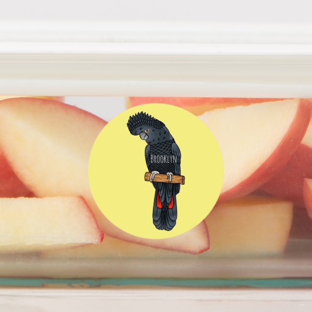 Rotschwanz-Cartoon Etiketten (Befestigt)