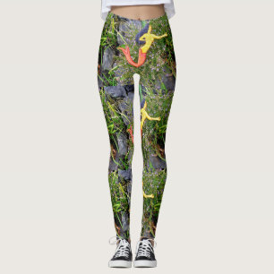 RotSchwanz sirena Meerjungfraugrün Leggings