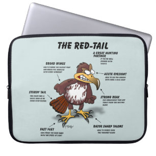 Rotschwanzbussard Cartoon Laptopschutzhülle