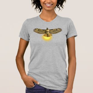 Rotschwanzbussard fliegt mit der Sonne T-Shirt