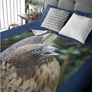 Rotschwanzbussard Raubvogel Foto Fleecedecke