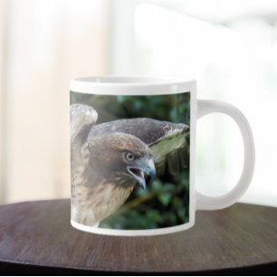 Rotschwanzbussard Raubvogel Foto Jumbo-Tasse