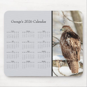Rotschwanzbussard: Vollständigen Kalender 2026 anp Mousepad