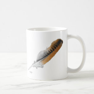 Rotschwanzbussardfeder Kaffeetasse