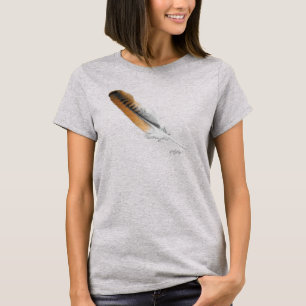 Rotschwanzbussardfeder T-Shirt