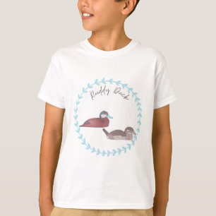 Rotschwanzente Vogelart Vogel Aquarellkunst T-Shirt