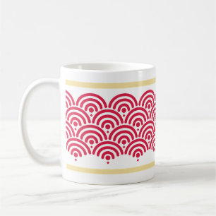 Rotseigaiha (Wellenmuster) Kaffeetasse