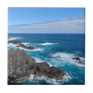 Rotsen in zee fliese