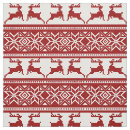 Rotskandinavisches Weihnachtsvolk Stoff