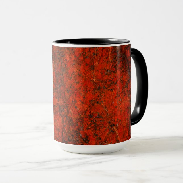 Rotsteinmuster Tasse (VorderseiteRechts)