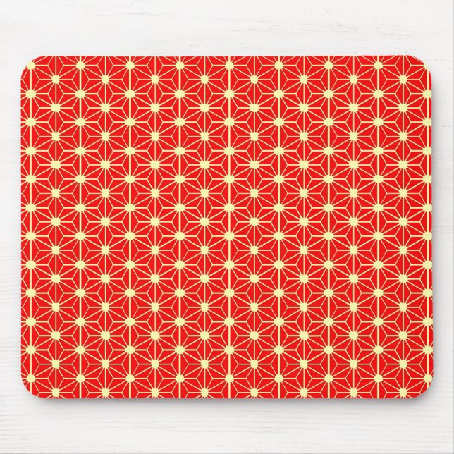 Rotsternmuster Mousepad (Vorne)