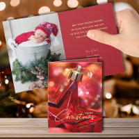 Rotsternschmuck Falten Weihnachtsfest Foto