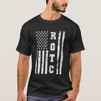 Rott United Staaten Rot Corps W US Flag T-Shirt